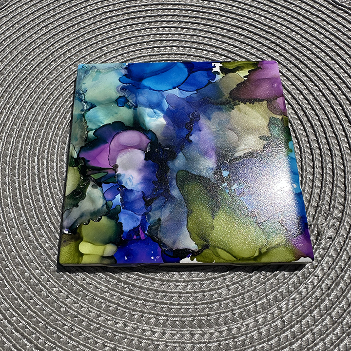 4×4 Tile Blues Purples and Greens